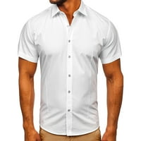 Shpwfbe Muške košulje za košulje Muškarci Proljeće Ljeto Casual Majice kratkih rukava Bluze Majice Muška