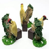 Potty Feat Green Woodpecker Tematska postrojenja za postrojenje - višebojni - set od 3
