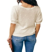 Ženski proljetni džemper sa labavim okruglim vratom