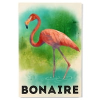Bonaire, holandski Karibi, Flamingo, Zidni zidni zidni zid