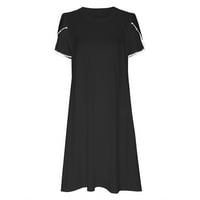 GATHRRGYP ženska haljina plus veličine klirence $ kratki rukavi, modne ženske ležerne seksi v-izrez