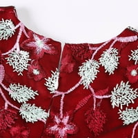 Aaimomet slatke haljine za teen djevojke djevojke odijevaju dugih rukava božićna sova pjenušava seksualna tula, crvena 9- godina
