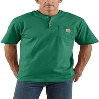 Carhartt muški labavi fit teški džep s kratkim rukavima Henley majica G55-M