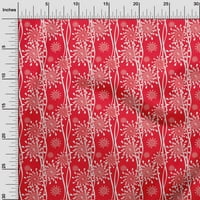 Onuone pamuk poplin Twill crvena tkanina cvjetna silueta tkanina za šivanje tiskane ploče od tiskanih