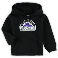 Toddler Black Colorado Rockies Team Privredni logo Ruke pulover Hoodie