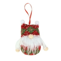 Heiheiup ukrasi Santa igrački poklon ukrasi lutka snjegović božićno drvce visi posude središnjice