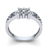 Real 1.5ctw okrugli rez dijamant muški jedinstveni angažman prsten od punog 18k ruža, bijelo ili žuto