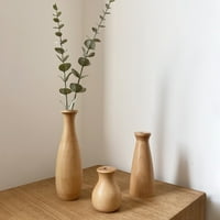 INS Drvena ekološka vazna aranžmana za cvijeće za cvijeće Desktop vaze Jednostavni praktični ukrasi