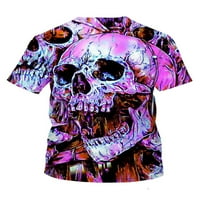 Muška majica Crew Crke THRTS 3D Print Ljetni vrhovi Comfy bluza Koktel Pulover Purple 4xL