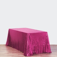EFAVOMART 90X156 Veleprodajna pravokutna stola Premium Sparkly Sequin Stolcloth za banketnu svadbenu