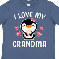 Inktastic Volim svoju baku sa slatkim pingvinom i srcima poklon toddler toddler djevojka majica