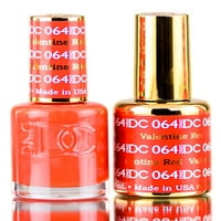 DC Gel & Lacquer Reds Duo - Valentine Crvena sa elegantnim češaljkom