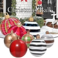Napunjena božićna kugla veliki vanjski ukrasi balonski igračke za gumenu božićne ukrase na otvorenom