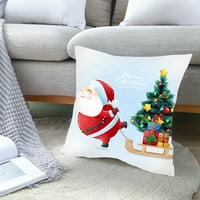 Jastuk Crtani Crtani Božićni tisak Jednostavan za održavanje poliesterskih ukrasnih ljuljačkih jastuka