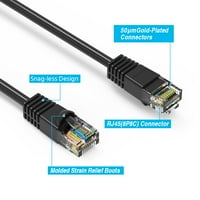 25ft CAT5E UTP Ethernet mreže za podizanje kabela Gigabit LAN mrežni kabel RJ brzi patch kabel, crni
