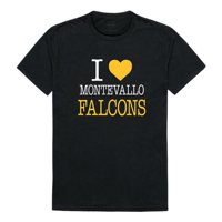 Republika 551-551-HGY - University of Montevallo Falcons Volim majicu, Heather Grey - ekstra veliki