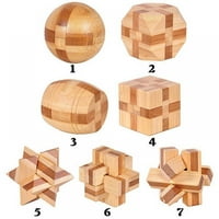 Drvena puzzle Jigsaw mozak teaser Kongming zaključavanje obrazovne igre igračka 3D zagonetke igre za