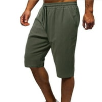 Simplmasygeni muški kratke hlače Ljetni atletski teretni muški povremeni džep za crtanje pune boje pamučne