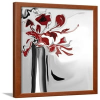 Crvena orhideja 2, uokvirena umjetnost Print Wall Art by Rabi Khan Prodano od strane Art.com