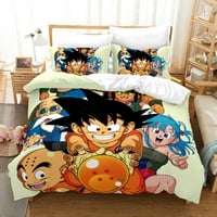 Anime Dragon CALL Z Komform posteljina set kraljeve veličine Comfy Manga Goku Saiyan Vegeta Duvet Cover