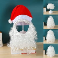 MANWANG 50 80 120g ukrasni božićni brad Easy Wear Plastic Santa Claus BEARD Xmas Face Brada za dom