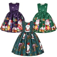 Djevojke Božićne haljine Fancy Christmas Festival Party haljina za 2-10 godina djevojaka mališana