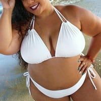 Ženski kupaći kostimi Tummy Control Push Up podstavljeni plus veličine Bikini set kupaći kostimi