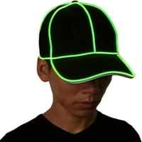 LED šešir, muškarci Žene LED bejzbol hat LED svjetlo Up Hat Flash Glow Rave Party Cap za klupsku sportsku