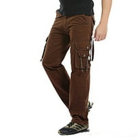 Amidoa Muška modna moda Ležerne prilike Veliki multi džep labavi alat Nosivi elastične planinarske pantalone