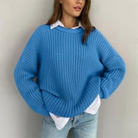 Ženski pulover za žene Lagane turtleneck džempere Čvrsta boja kaput dugih rukava pletenje vrhovi dukseri