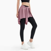 Sportska joga suknja Anti-prazna vanjska suknja baleta ples joga golf suknja plus ručica ružičasta jedna veličina