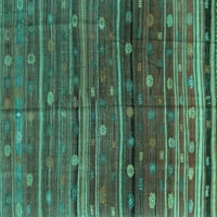 Ahgly Company u zatvorenom kvadratu Sažetak tirkizne plave suvremene prostirke savremene površine, 5