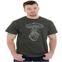 Srčana nuklearna eksplozija Simbolična muška grafička majica Tees Brisco Marke X