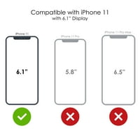 Case za razlikovanje za iPhone - prilagođeni ultra tanki tanki čvrsti crni plastični poklopac - crna