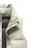 Muški jesen i zimski pamuk casual drže topli patentni patentni zatvarač koji se mogu ukloniti kaputi