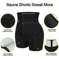Žene presvučene znojne saune visokog kuka struine kratke hlače za mršavljenje za mršavljenje za klizanje