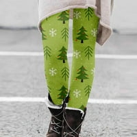 Hueook tople pantalone za žene Božićna moda Print Držite tople casual pantalone Ženske dame visoke struke