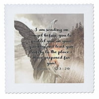 Biblijski citat iz Egzodusa na trguj pozadine anđela QS-307862-2