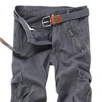 LoyisVidion muške hlače čišćenje muških labavih više džepa oprane kombinezone na otvorenom ležerne hlače