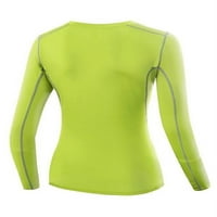 UCCDO ženska kompresijska košulja suho fit dugih rukava za vježbanje dugih rukava