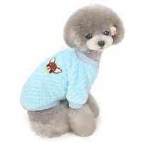 Topla runo kućna odjeća slatka tiskana kućna ljubimca jakna za majicu psi za francuski buldog pulover