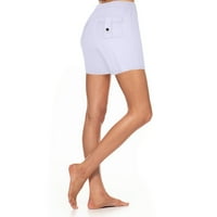 Chueoow ženske ljetne kratke hlače vježbanje gamaše Stretch tipka za struk Pocket Yoga teretana labava