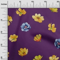 Onuone pamuk poplin tkanina cvjetna ploča od akvarela za ispis tkanine BTY wide
