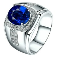 Opolski luksuzni muškarci Kubični cirkonijski Rhinestones Inlaid poklon nakita prstena za prste