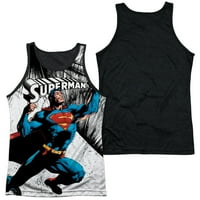 Superman Cartoon TV serija filma Super Snaga odraslih crnih leđa Tank košulja