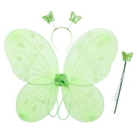 Kelajuan Kids Girl Butterfly Wing sklopivi vilično krilo i glava bajka sa bajkom Kostimi rekvizicije