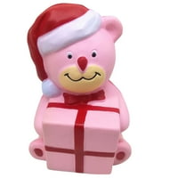Gotoamei Squishy Christmas BEAR stizanje spore rastuće krem ​​mirisno dekompresijsko liječenje igračaka