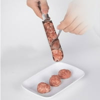 VikakioOze set Meatball aparat od nehrđajućeg čelika, baller od mesa sa rezom šljake višenamjenski sladoled scoop DIY mesna bacač postavljanja mesa, dom