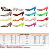 Rotosw ženske vjenčanice cipele Leopard peta pumpa šiljasti prstiju modne cipele na petu patentne kožne cipele poslovne neklizajuće sandale za petu plavu 4,5