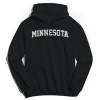 Minnesota grafički mornarsko heather muške pamučne pulover hoodie